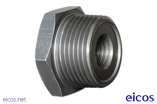 Haga clic para ampliar Conexão 1"NPT em alumínio para montagem de Sensores de Nível verticais Conexão 1"NPT em alumínio para montagem de Sensores de Nível verticais
