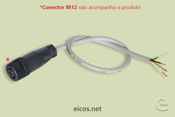 Montagem do Cabo Flexível em Conector M12