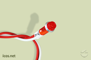 LED Piloto 12Vdc Vermelho Ø5,5mm