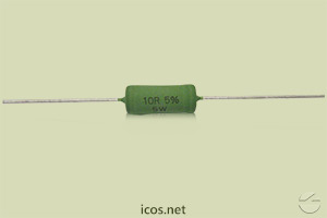 Resistor 5W 10R para proteção do contato elétrico de Sensores de Fluxo e Nível
