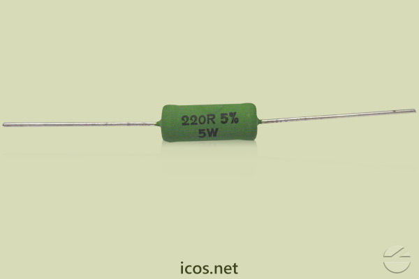 Resistor 5W 220R para proteção do contato elétrico de Sensores de Fluxo e Nível