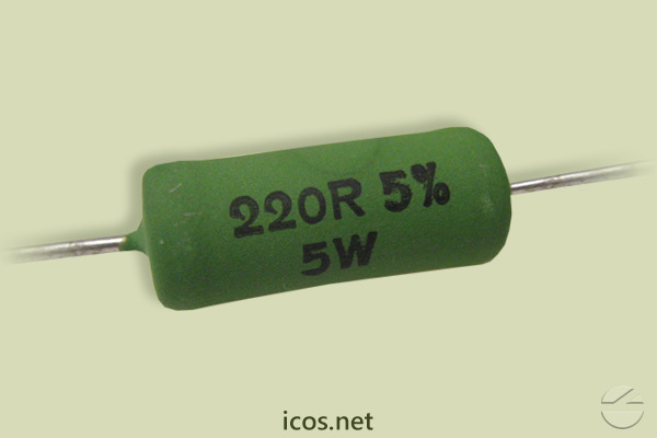 Resistor 5W 220R para proteção do contato elétrico de Sensores de Fluxo e Nível