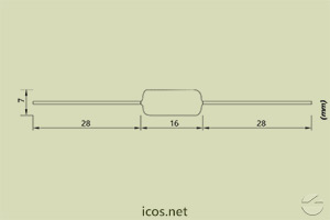 Resistor 5W 4R7 para proteção do contato elétrico de Sensores de Fluxo e Nível
