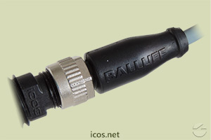 Montagem do Conector M12 reto fêmea PVC com Sensor Eicos