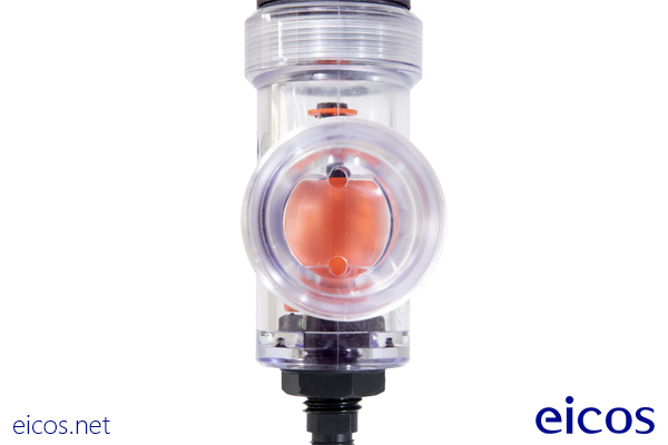 Sensor Contrasseco C2 M12 para proteção de bomba com montagem na sucção