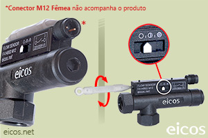 Ajuste de setpoint de vazão do Sensor de Fluxo (Fluxostato) para baixas vazões FA14B02-M12