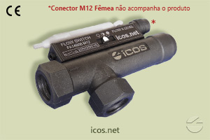 Sensor de Fluxo (Fluxostato) para baixas vazões FA14B06-M12