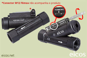 Ajuste de setpoint de vazão do Sensor de Fluxo (Fluxostato) para medias vazões FC34B04-M12
