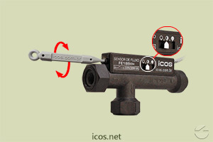 Ajuste de setpoint de vazão do Sensor de Fluxo (Fluxostato) para baixas vazões FE18B02