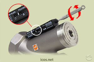 Ajuste de setpoint de vazão do Sensor de Fluxo (Fluxostato) para altas vazões FG20B04