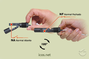 Sensor de Nível Eicos LA32N-40 - Gire o Sensor para Funcionamento NA ou NF
