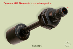 Pinos da conexão elétrica plug M12 do Sensor de Nível LD361-M12