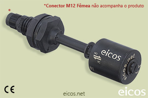 Sensor de Nível tipo Boia para controle de nível de líquidos LD81-M12