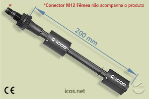 Sensor de Nível tipo Boia para controle de nível de líquidos LE202-1-M12
