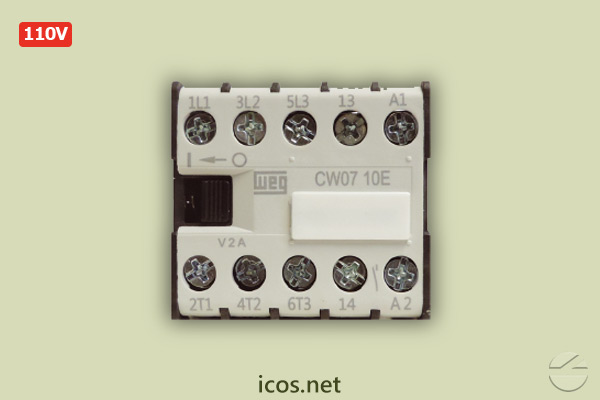 Mini Contator (Auxiliar) Weg CW07 110V para instalação Sensores de Fluxo e Nível