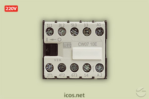 Mini Contator (Auxiliar) Weg CW07 220V para instalação Sensores de Fluxo e Nível
