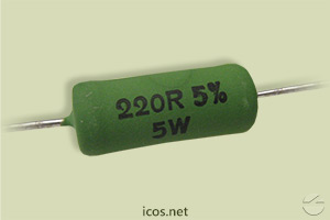 Resistor 5W 220R para proteção do contato elétrico de Sensores de Fluxo e Nível