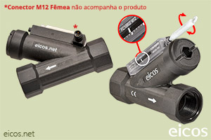 Ajuste de setpoint de vazão do Sensor de Fluxo (Fluxostato) para médias vazões FC10B02-M12