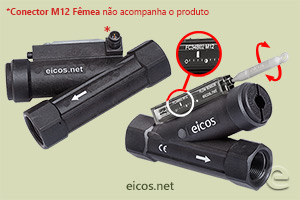 Ajuste de setpoint de vazão do Sensor de Fluxo (Fluxostato) para médias vazões FC34B04-M12