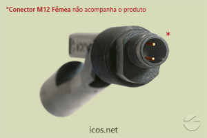 Pinos da conexão elétrica plug M12 do Sensor de Nível LA32-M12