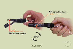 Sensor de Nível Eicos LA32N2-40 - Gire o Sensor para Funcionamento NA ou NF