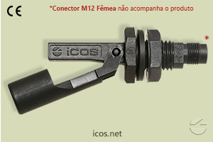 Sensor de Nível tipo Boia para controle de nível de líquidos LA36-M12