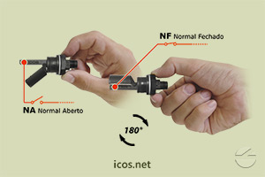 Sensor de Nível Eicos LF322E-M12 - Gire o Sensor para Funcionamento NA ou NF