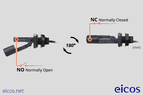 Funcionamento NA ou NF do Sensor de Nível LA36M-40