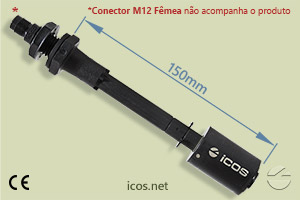 Sensor de Nível tipo Boia para controle de nível de líquidos LE151-M12