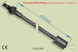 Sensor de Nível tipo Boia para controle de nível de líquidos LE451-M12